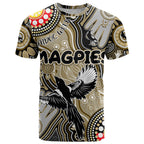 Personalised NAIDOC Week 2024 Collingwood Magpies T Shirt Australian Aboriginal Hand Painting