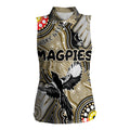 Personalised NAIDOC Week 2024 Collingwood Magpies Women Sleeveless Polo Shirt Australian Aboriginal Hand Painting