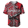 Personalised NAIDOC Week 2024 Essendon Bombers Baseball Jersey Australian Aboriginal Hand Painting
