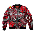 Personalised NAIDOC Week 2024 Essendon Bombers Bomber Jacket Australian Aboriginal Hand Painting