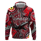 Personalised NAIDOC Week 2024 Essendon Bombers Hoodie Australian Aboriginal Hand Painting