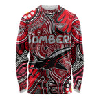 Personalised NAIDOC Week 2024 Essendon Bombers Long Sleeve Shirt Australian Aboriginal Hand Painting