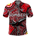 Personalised NAIDOC Week 2024 Essendon Bombers Polo Shirt Australian Aboriginal Hand Painting
