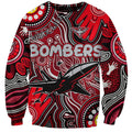 Personalised NAIDOC Week 2024 Essendon Bombers Sweatshirt Australian Aboriginal Hand Painting
