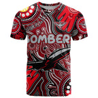 Personalised NAIDOC Week 2024 Essendon Bombers T Shirt Australian Aboriginal Hand Painting
