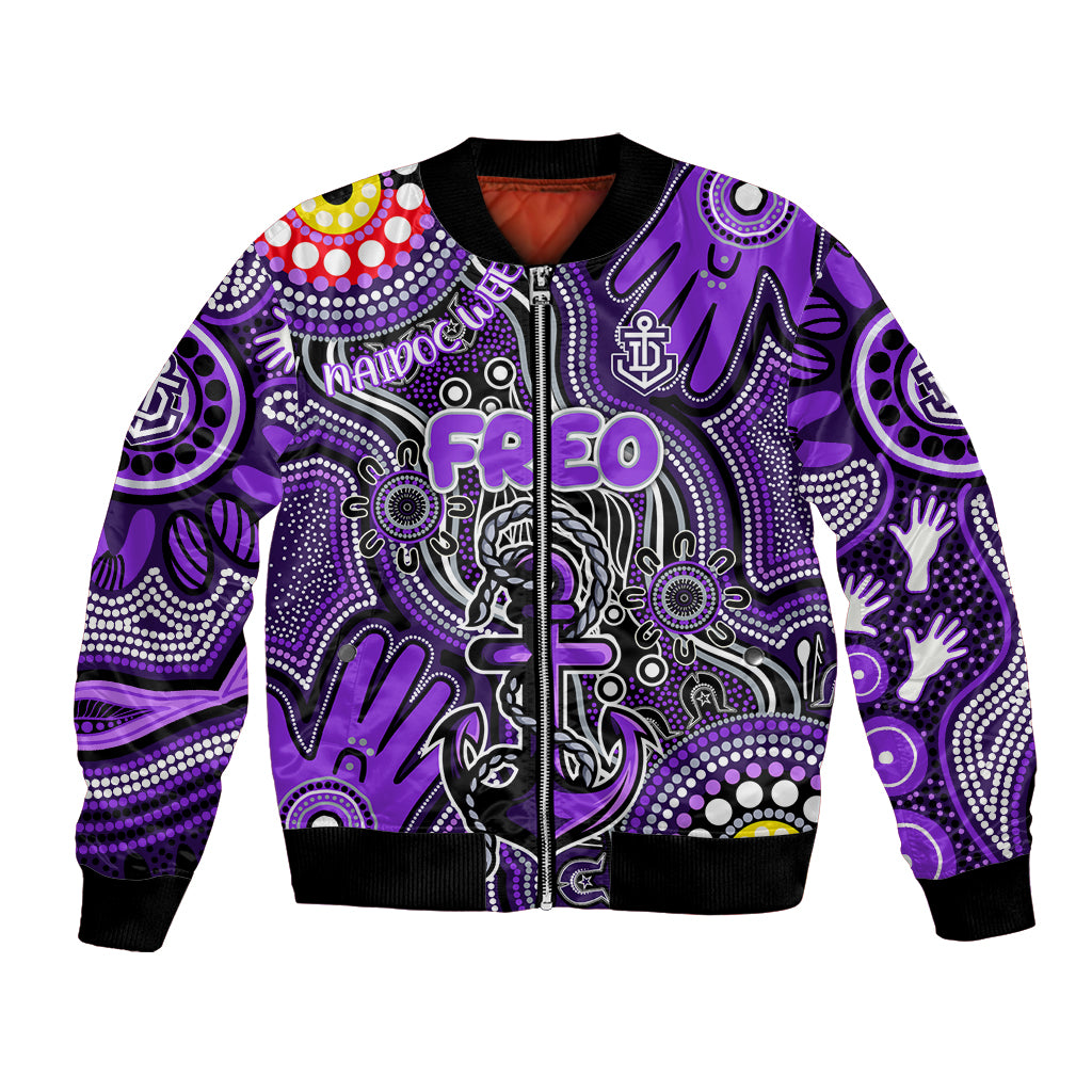 Personalised NAIDOC Week 2024 Fremantle Dockers Freo Bomber Jacket Australian Aboriginal Hand Painting