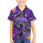 Personalised NAIDOC Week 2024 Fremantle Dockers Freo Hawaiian Shirt Australian Aboriginal Hand Painting