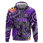 Personalised NAIDOC Week 2024 Fremantle Dockers Freo Hoodie Australian Aboriginal Hand Painting