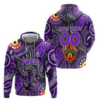 Personalised NAIDOC Week 2024 Fremantle Dockers Freo Hoodie Australian Aboriginal Hand Painting