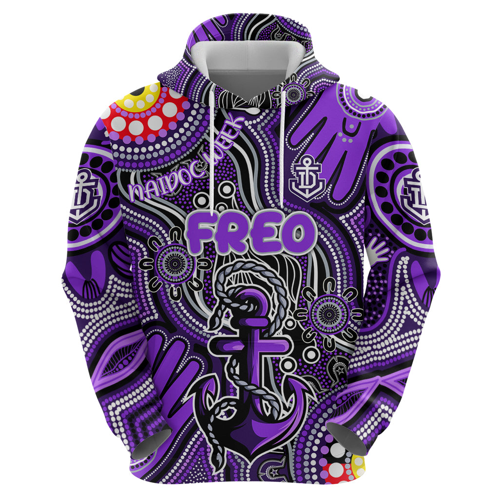 Personalised NAIDOC Week 2024 Fremantle Dockers Freo Hoodie Australian Aboriginal Hand Painting