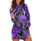 Personalised NAIDOC Week 2024 Fremantle Dockers Freo Hoodie Dress Australian Aboriginal Hand Painting
