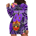 Personalised NAIDOC Week 2024 Fremantle Dockers Freo Hoodie Dress Australian Aboriginal Hand Painting