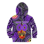 Personalised NAIDOC Week 2024 Fremantle Dockers Freo Kid Hoodie Australian Aboriginal Hand Painting