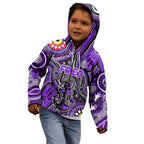 Personalised NAIDOC Week 2024 Fremantle Dockers Freo Kid Hoodie Australian Aboriginal Hand Painting