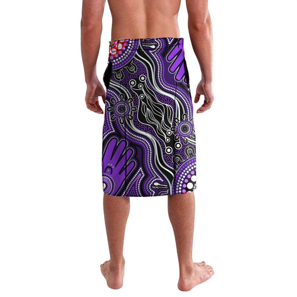 Personalised NAIDOC Week 2024 Fremantle Dockers Freo Lavalava Australian Aboriginal Hand Painting