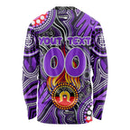 Personalised NAIDOC Week 2024 Fremantle Dockers Freo Long Sleeve Shirt Australian Aboriginal Hand Painting