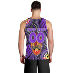 Personalised NAIDOC Week 2024 Fremantle Dockers Freo Men Tank Top Australian Aboriginal Hand Painting