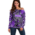 Personalised NAIDOC Week 2024 Fremantle Dockers Freo Off Shoulder Sweater Australian Aboriginal Hand Painting