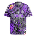 Personalised NAIDOC Week 2024 Fremantle Dockers Freo Rugby Jersey Australian Aboriginal Hand Painting