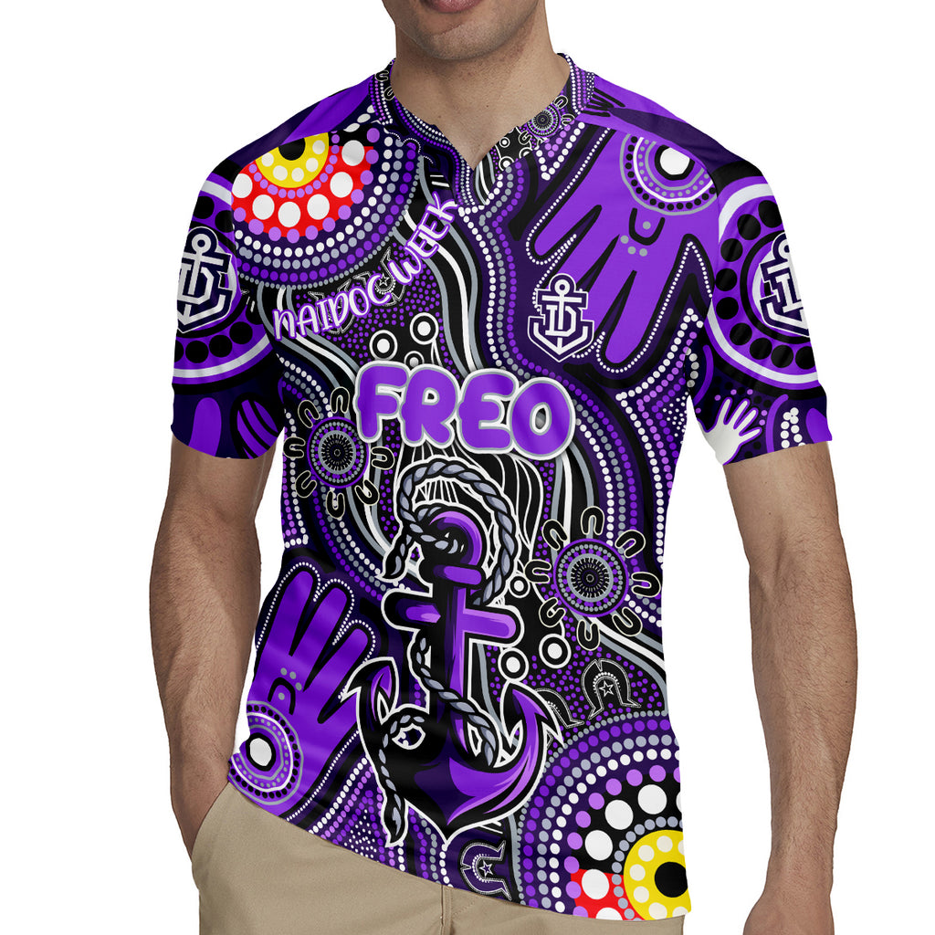 Personalised NAIDOC Week 2024 Fremantle Dockers Freo Rugby Jersey Australian Aboriginal Hand Painting