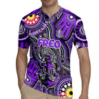 Personalised NAIDOC Week 2024 Fremantle Dockers Freo Rugby Jersey Australian Aboriginal Hand Painting