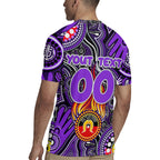Personalised NAIDOC Week 2024 Fremantle Dockers Freo Rugby Jersey Australian Aboriginal Hand Painting