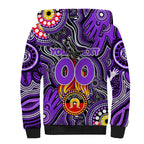 Personalised NAIDOC Week 2024 Fremantle Dockers Freo Sherpa Hoodie Australian Aboriginal Hand Painting