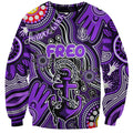 Personalised NAIDOC Week 2024 Fremantle Dockers Freo Sweatshirt Australian Aboriginal Hand Painting