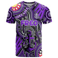 Personalised NAIDOC Week 2024 Fremantle Dockers Freo T Shirt Australian Aboriginal Hand Painting