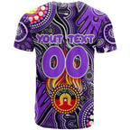 Personalised NAIDOC Week 2024 Fremantle Dockers Freo T Shirt Australian Aboriginal Hand Painting