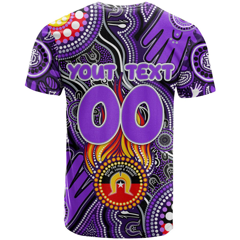Personalised NAIDOC Week 2024 Fremantle Dockers Freo T Shirt Australian Aboriginal Hand Painting