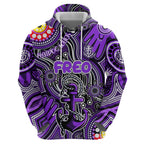Personalised NAIDOC Week 2024 Fremantle Dockers Freo Zip Hoodie Australian Aboriginal Hand Painting