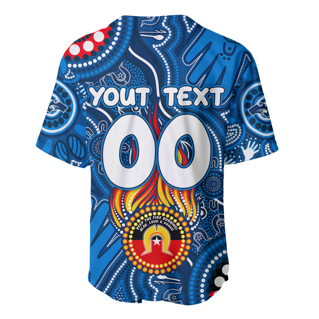 Personalised NAIDOC Week 2024 Geelong Cats Baseball Jersey Australian Aboriginal Hand Painting