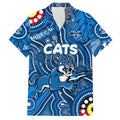 Personalised NAIDOC Week 2024 Geelong Cats Hawaiian Shirt Australian Aboriginal Hand Painting