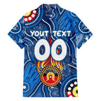 Personalised NAIDOC Week 2024 Geelong Cats Hawaiian Shirt Australian Aboriginal Hand Painting