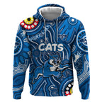 Personalised NAIDOC Week 2024 Geelong Cats Hoodie Australian Aboriginal Hand Painting