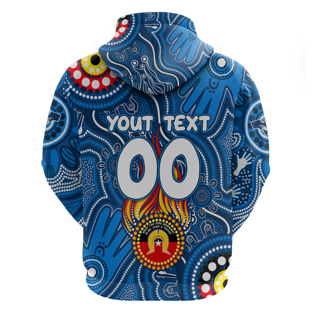 Personalised NAIDOC Week 2024 Geelong Cats Hoodie Australian Aboriginal Hand Painting