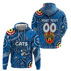 Personalised NAIDOC Week 2024 Geelong Cats Hoodie Australian Aboriginal Hand Painting