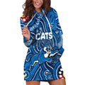 Personalised NAIDOC Week 2024 Geelong Cats Hoodie Dress Australian Aboriginal Hand Painting