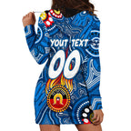 Personalised NAIDOC Week 2024 Geelong Cats Hoodie Dress Australian Aboriginal Hand Painting
