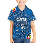 Personalised NAIDOC Week 2024 Geelong Cats Kid Hawaiian Shirt Australian Aboriginal Hand Painting