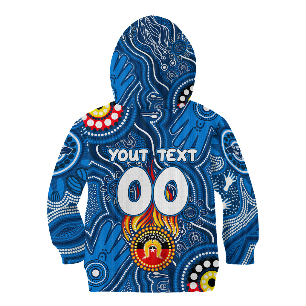 Personalised NAIDOC Week 2024 Geelong Cats Kid Hoodie Australian Aboriginal Hand Painting