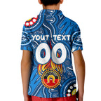 Personalised NAIDOC Week 2024 Geelong Cats Kid Polo Shirt Australian Aboriginal Hand Painting