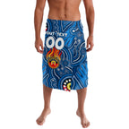 Personalised NAIDOC Week 2024 Geelong Cats Lavalava Australian Aboriginal Hand Painting