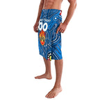Personalised NAIDOC Week 2024 Geelong Cats Lavalava Australian Aboriginal Hand Painting