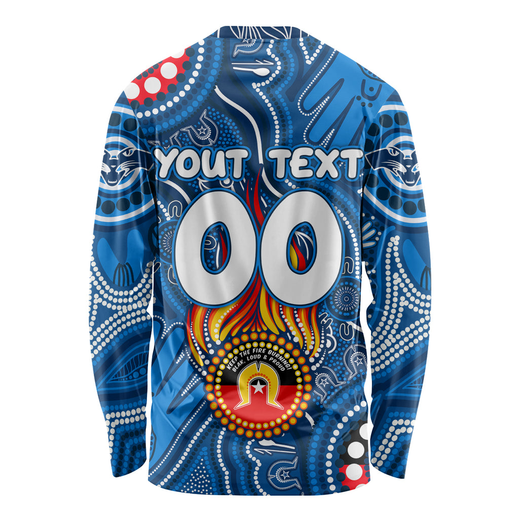 Personalised NAIDOC Week 2024 Geelong Cats Long Sleeve Shirt Australian Aboriginal Hand Painting
