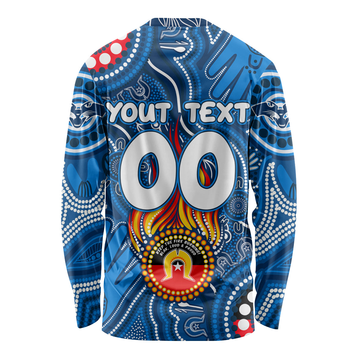 Personalised NAIDOC Week 2024 Geelong Cats Long Sleeve Shirt Australian Aboriginal Hand Painting