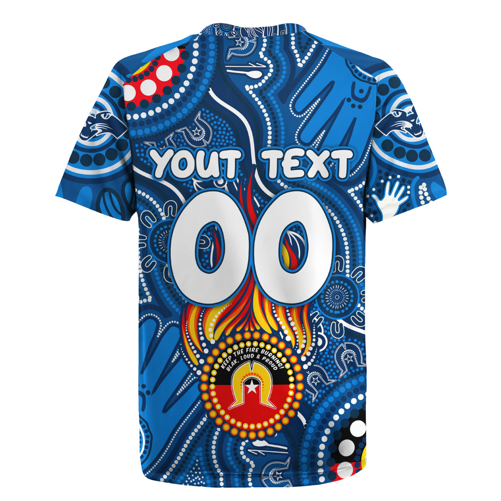 Personalised NAIDOC Week 2024 Geelong Cats Rugby Jersey Australian Aboriginal Hand Painting