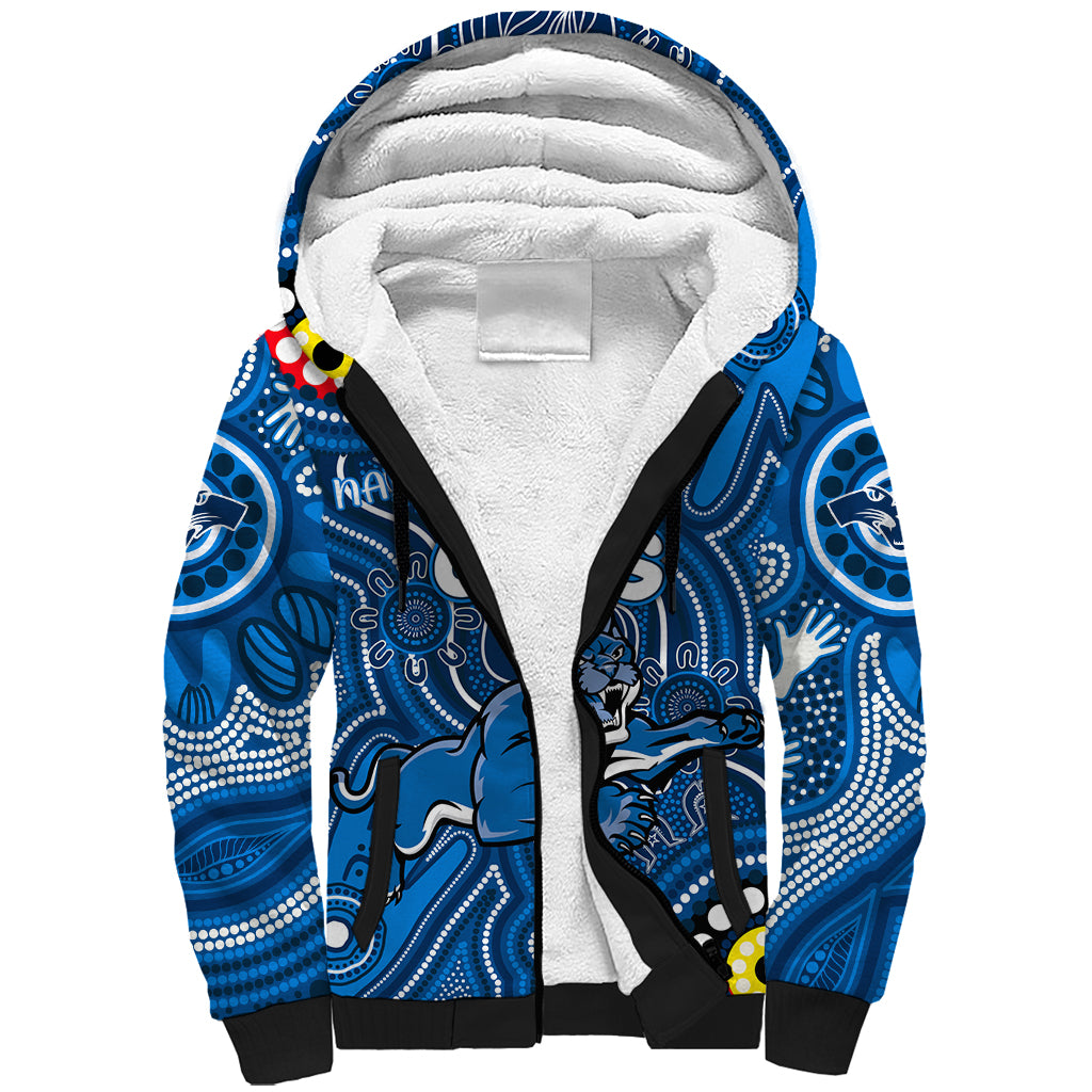 Personalised NAIDOC Week 2024 Geelong Cats Sherpa Hoodie Australian Aboriginal Hand Painting