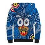 Personalised NAIDOC Week 2024 Geelong Cats Sherpa Hoodie Australian Aboriginal Hand Painting